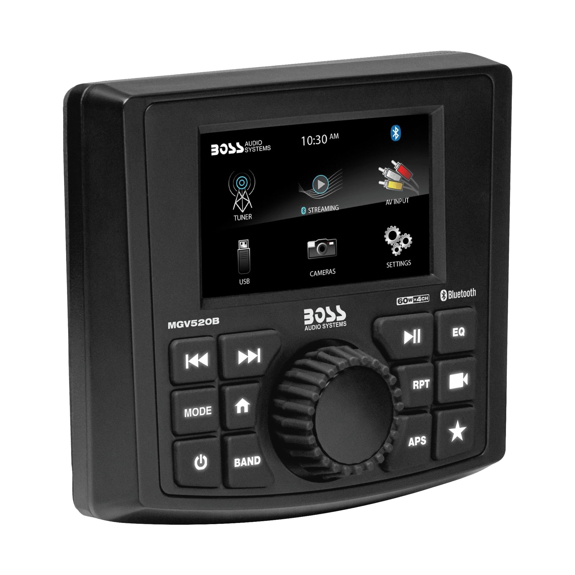 Boss Audio Systems Mgv520B Marine Gauge Receiver  Weatherproof 3 Inch Lcd