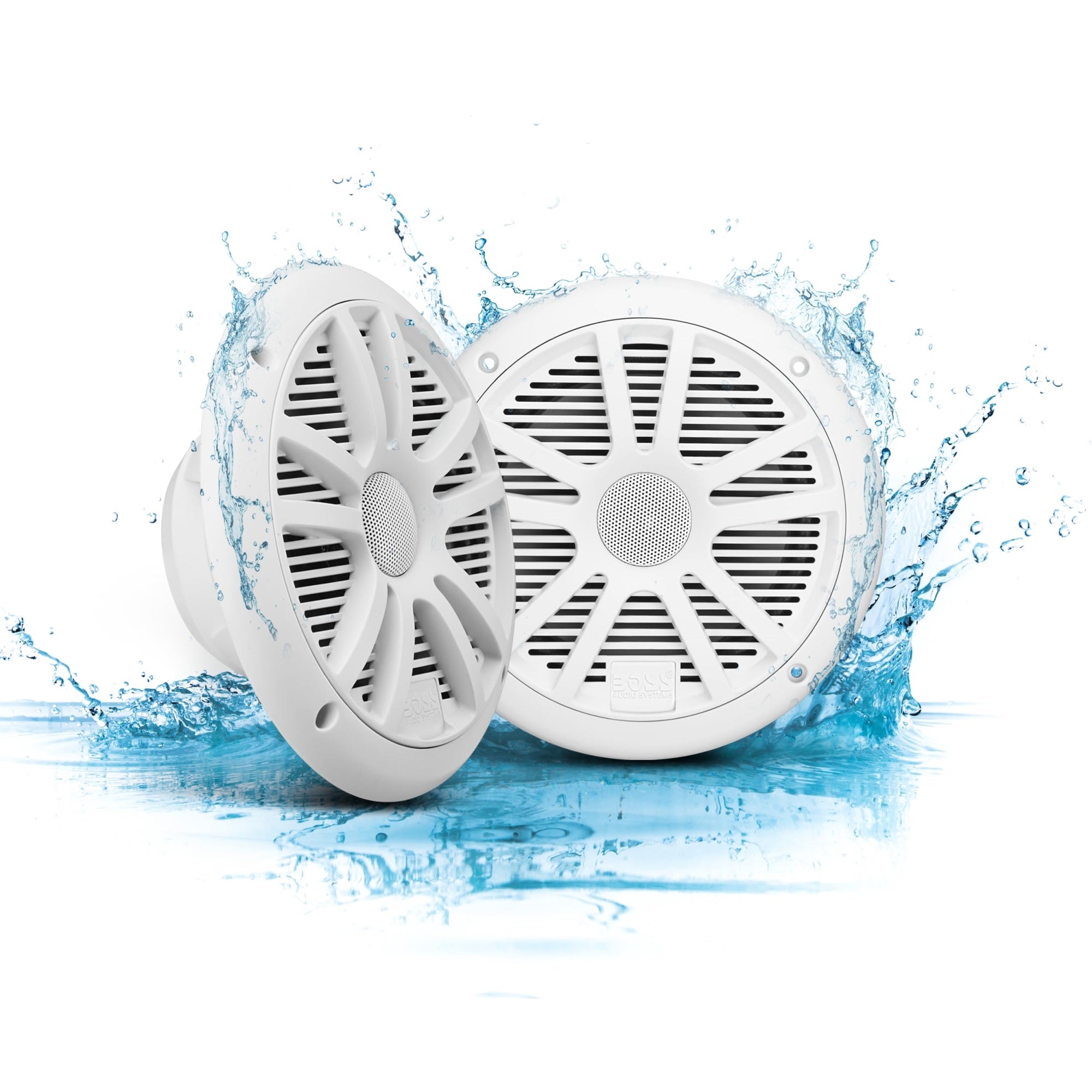 Boss Audio Systems Mr6W 6.5 Marine Speakers - 180 Watts (Per Pair), Full Range, 2-Way, Coaxial, 4 Ohms, Weatherproof