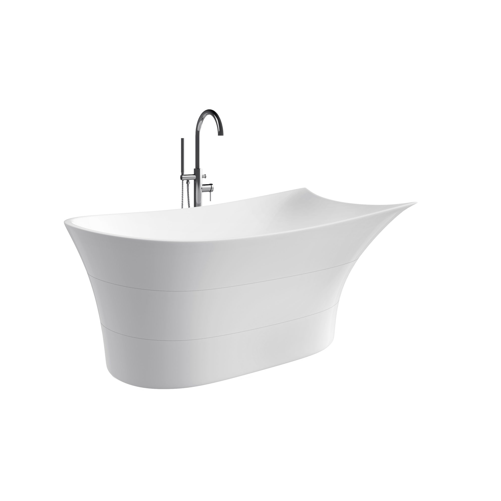 Floris 67 Freestanding Bathtub With No Faucet