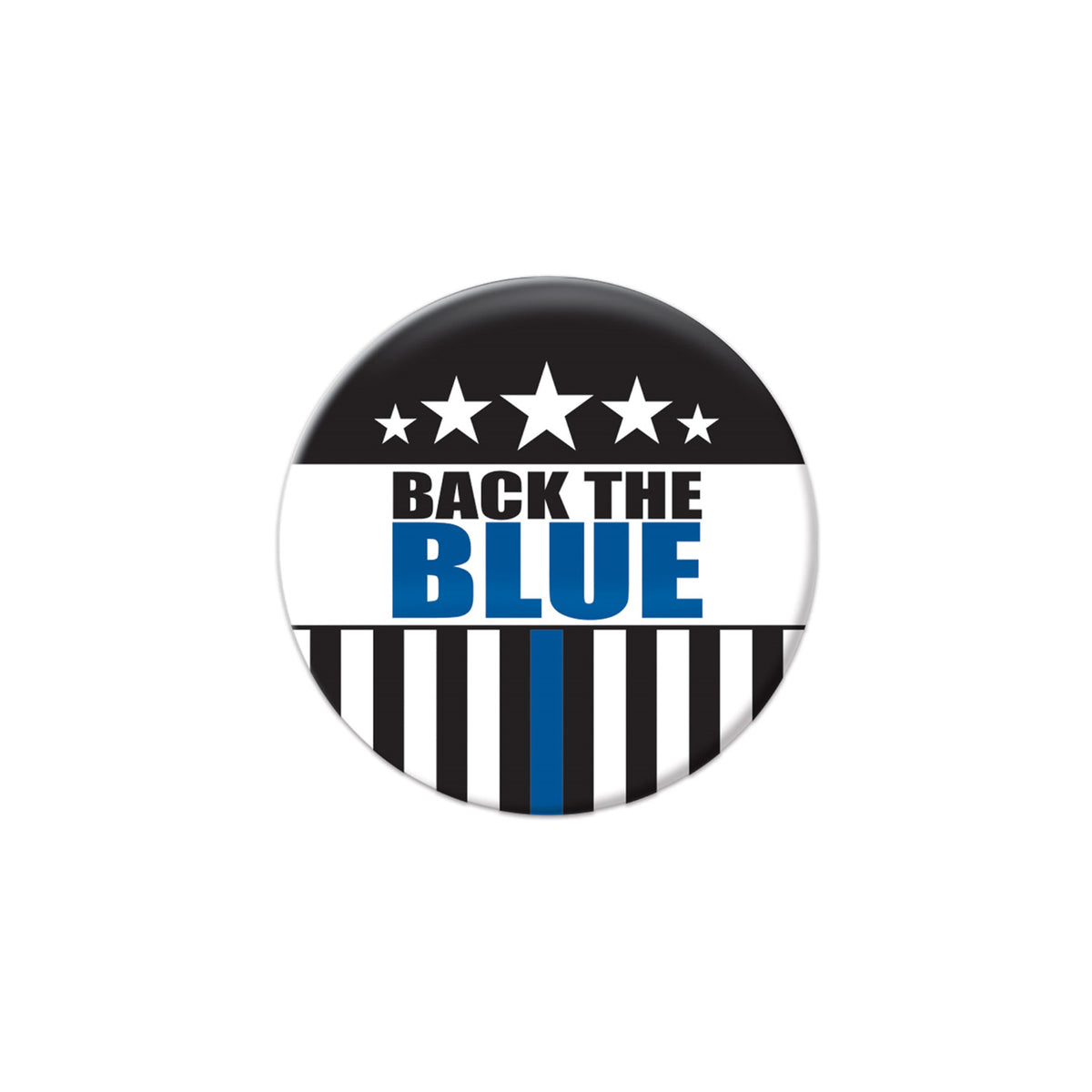 Back The Blue Button, (Pack Of 6)