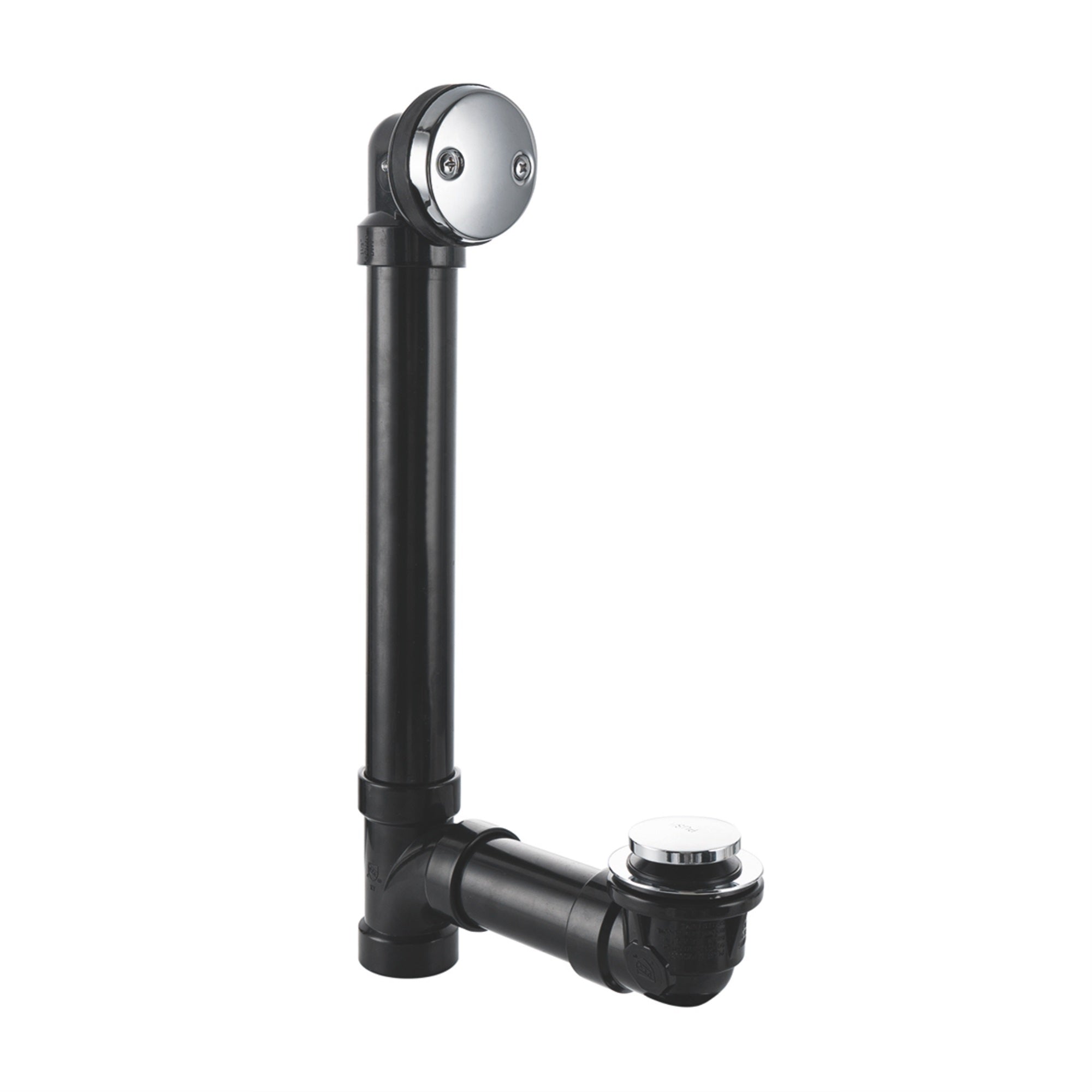 2 Inch Tub Waste And Overflow Tip-Toe Drain In Chrome