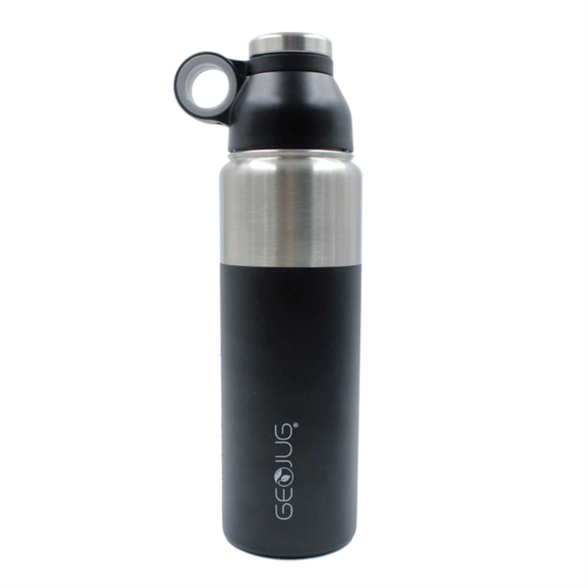 Brentwood Geojug G-1024Bk Geojug Stainless Steel Vacuum-Insulated Water Bottle (24-Oz.; Black)