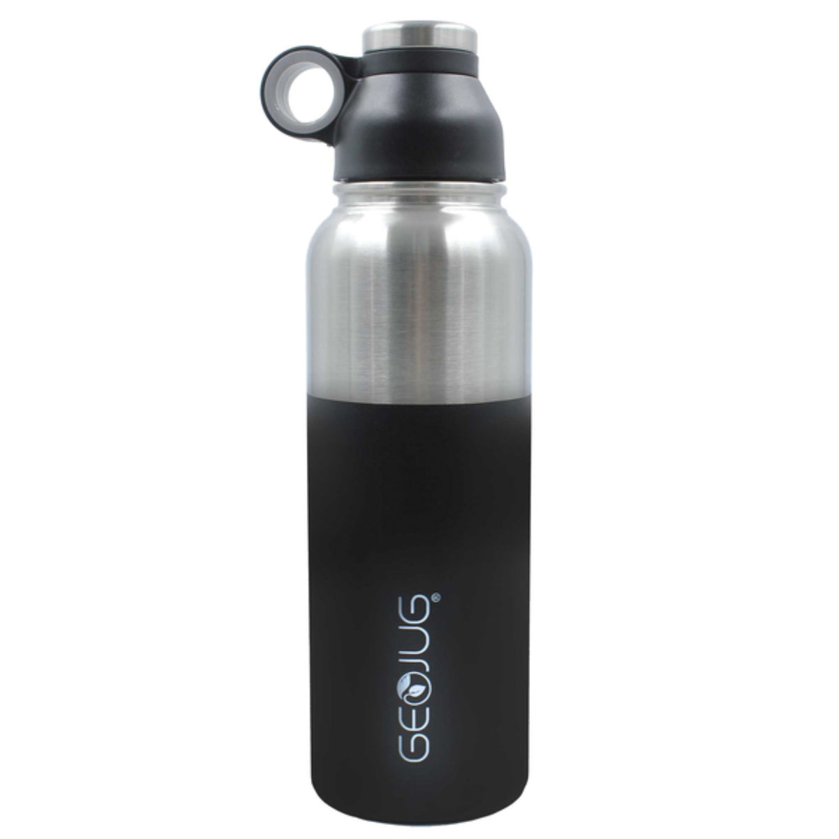 Brentwood Geojug G-1040Bk Geojug Stainless Steel Vacuum-Insulated Water Bottle (40-Oz.; Black)