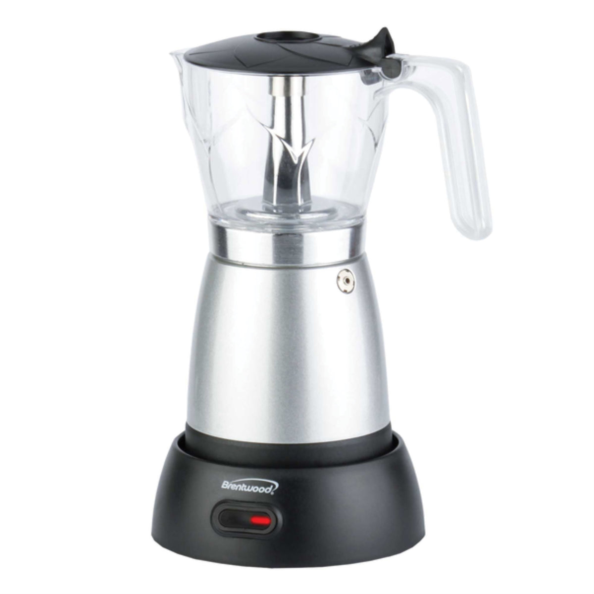 Brentwood Ts-119S 6-Cup Electric Moka Pot Espresso Machine (Silver)