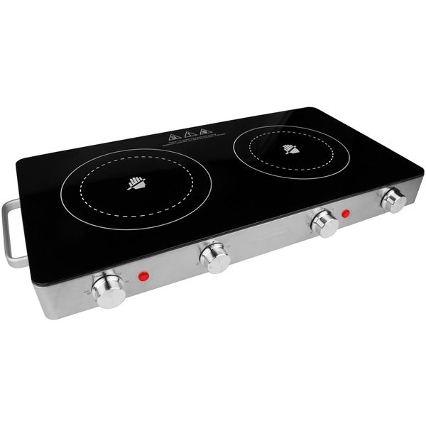 Brentwood Appliances Ts-382 Double Infrared Electric Countertop Burner