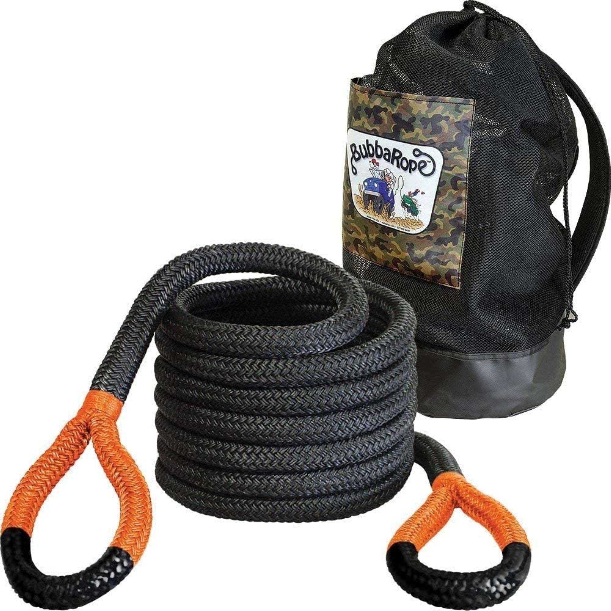 Rope 176720ORG 1-1/4″ x 30' Big Breaking Strength Rope with Standard Orange Eye - 52300 lbs. Capacity