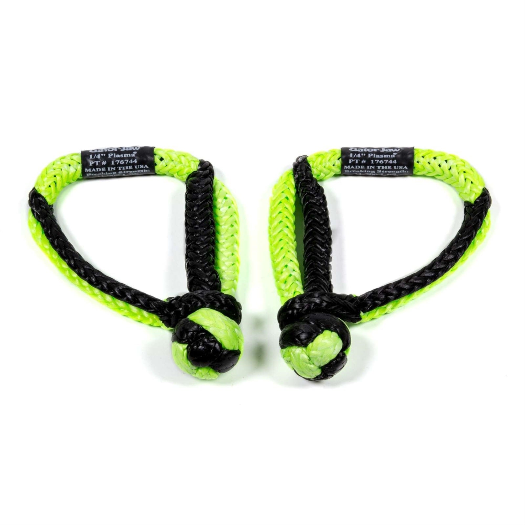 Rope Mini Gator Jaw 1/4' Soft Shackles (2)