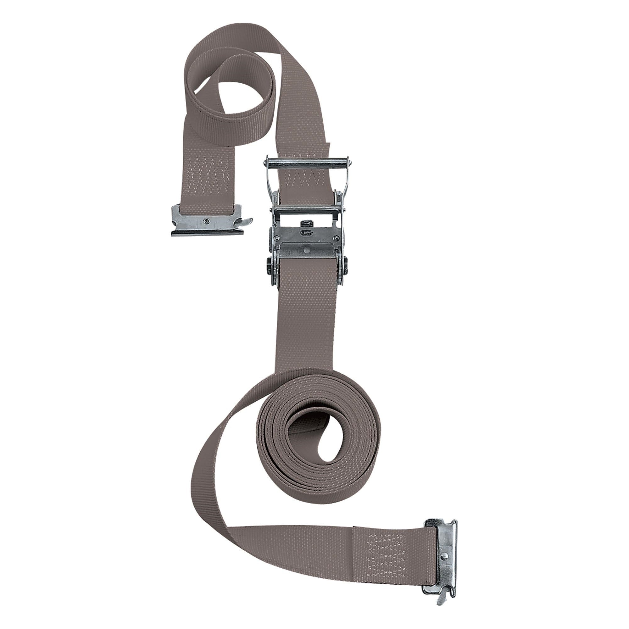 Buyers Products 01076 E Track Ratchet Tie Down, 2 Inches X 16 Ft Long, Rachet Strap For E-Tracks Systems, E Track Accessories, E-Track Storage Solution For Trucks, Enclosed Trailers, Vans & Garages