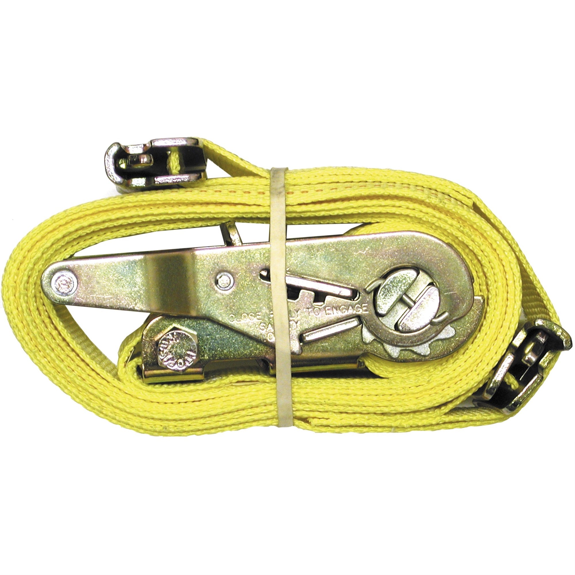 Buyers Products 01077 E Track Ratchet Tie Down, 2 Inches X 20 Ft Long, Rachet Strap For E-Tracks Systems, E Track Accessories, E-Track Storage Solution For Trucks, Enclosed Trailers, Vans & Garages