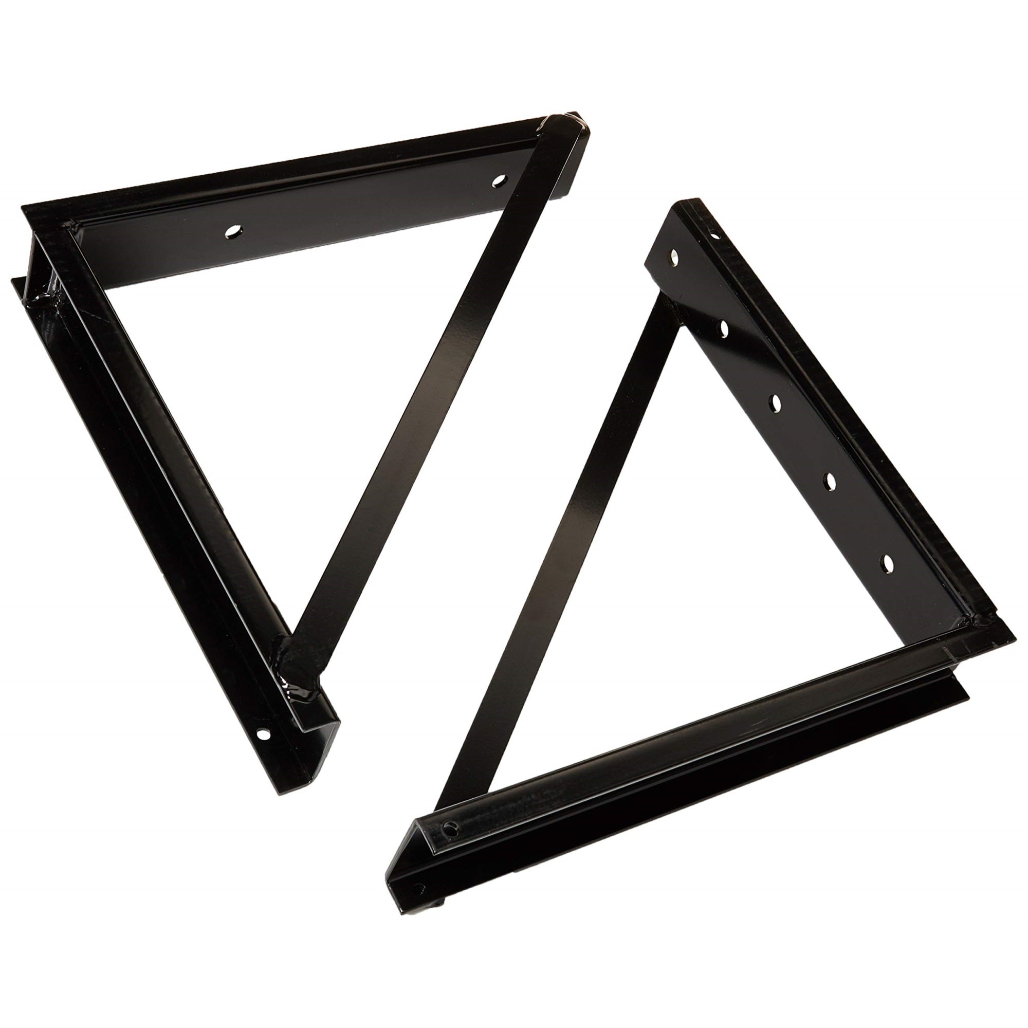 Buyers Products 1701006 Formed Welded Black Steel Mounting Brackets For Underbody Truck Tool Box, Set Of 2, 18 X 24, Corrosion Resistant With Universal Hole Pattern For Quick And Easy Mounting