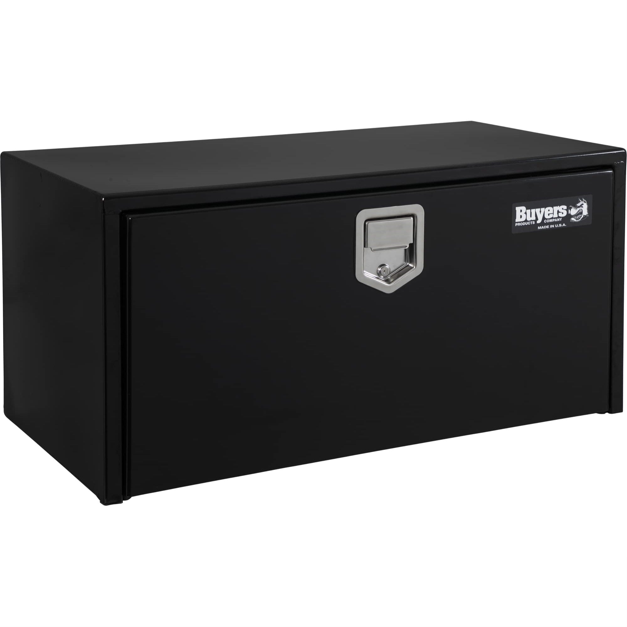 Buyers Products 1702103 Black Steel Underbody Truck Box With Paddle Latch, 18 X 18 X 30 Inch
