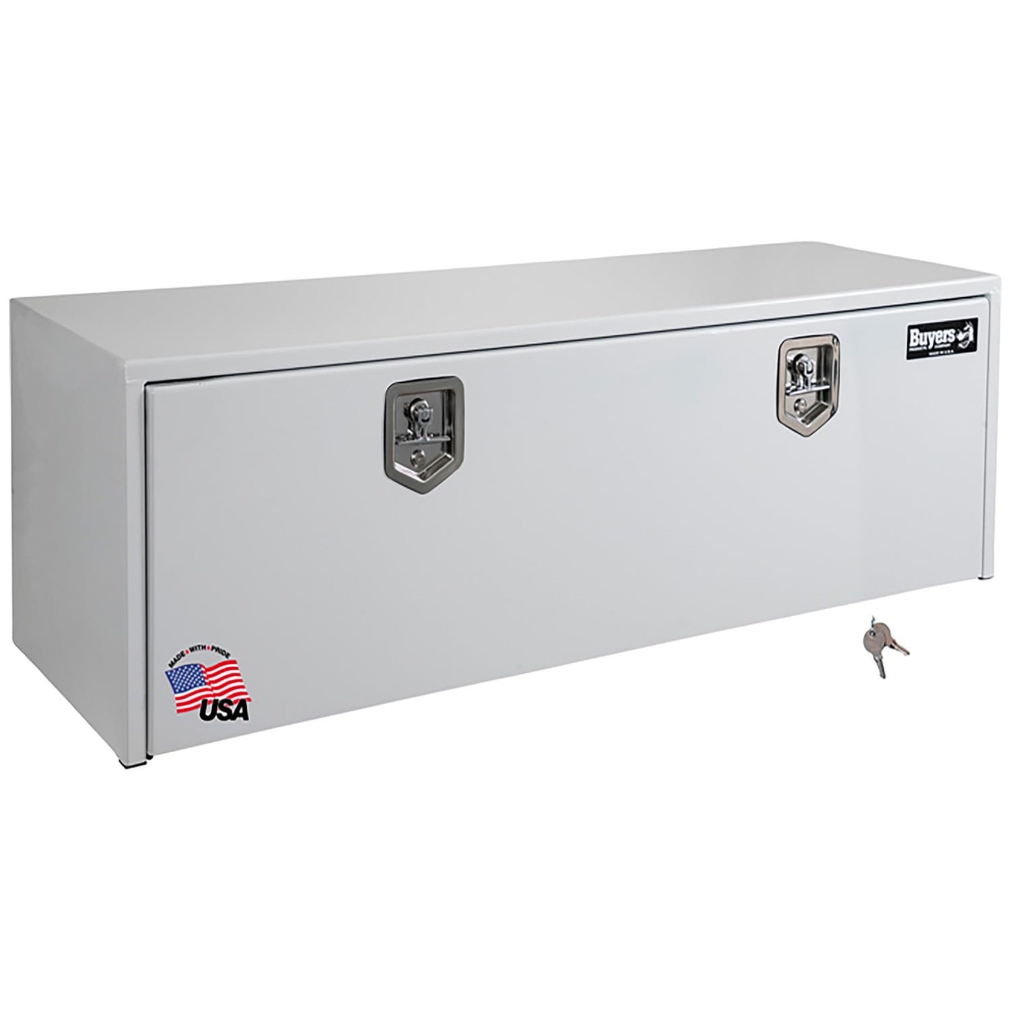 Buyers Products 1702415 Steel Underbody Truck Box, White, 18 X 18 X 60 Inch