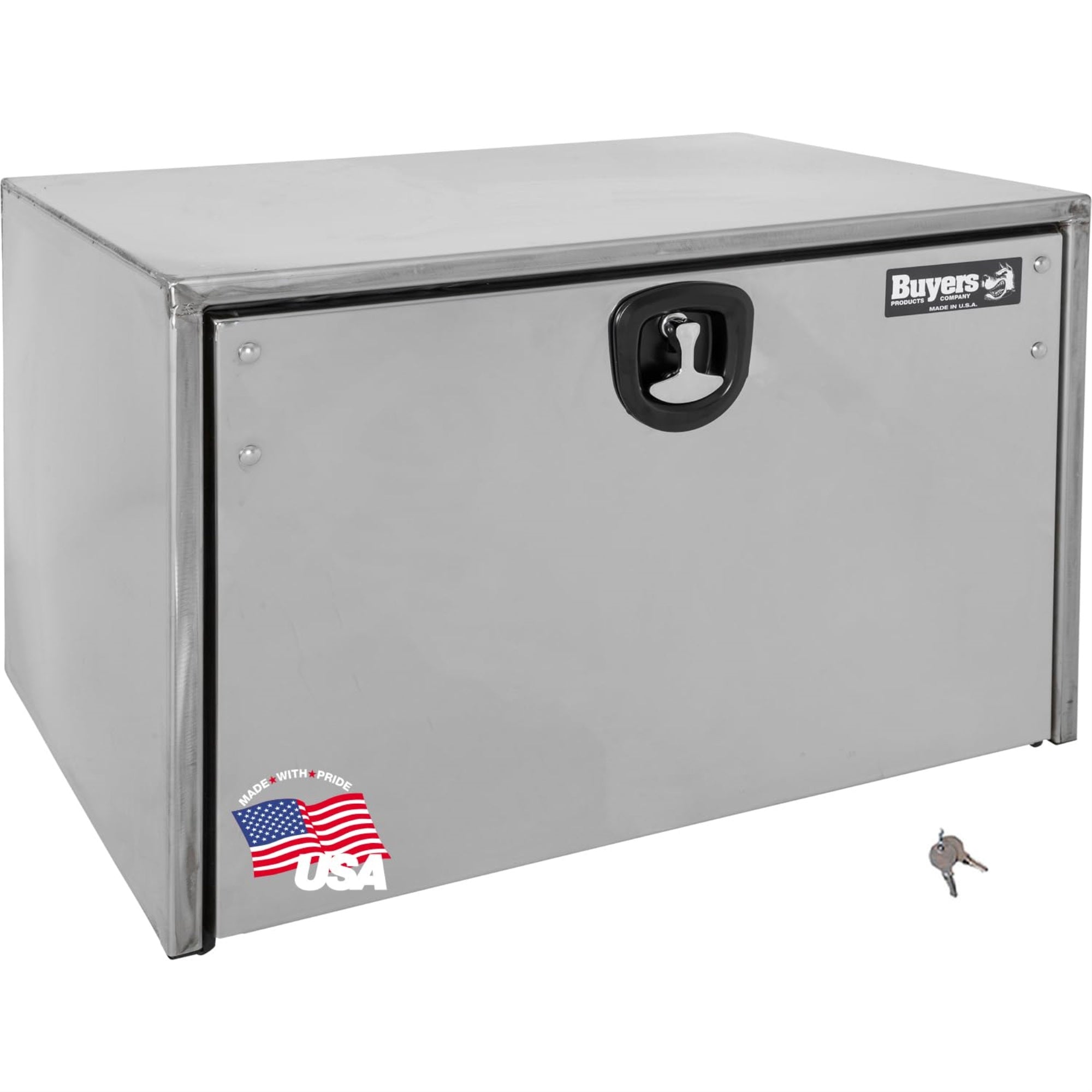 Buyers Products - 1702605 Underbody Truck Box, Stainless Steel With Polished Stainless Steel Door, 18 X 18 X 36 Inches, Silver