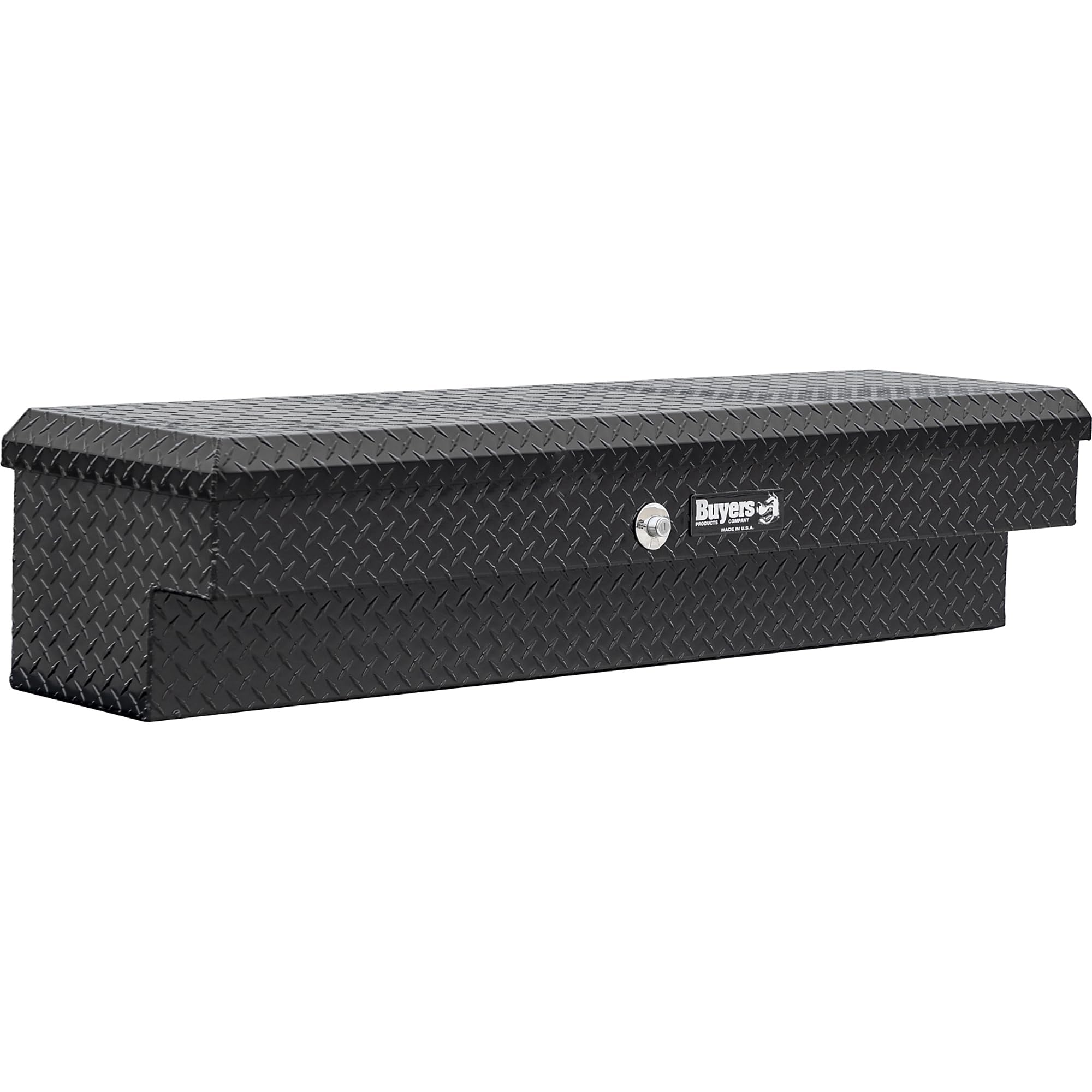 Buyers Products, 36X16X13 Lo-Side Side Mount Pickup Truck Bed Tool Job Box, Width 16 In, Material Aluminum, Color Finish Diamond Plate Glossy Black, Model# 1723005