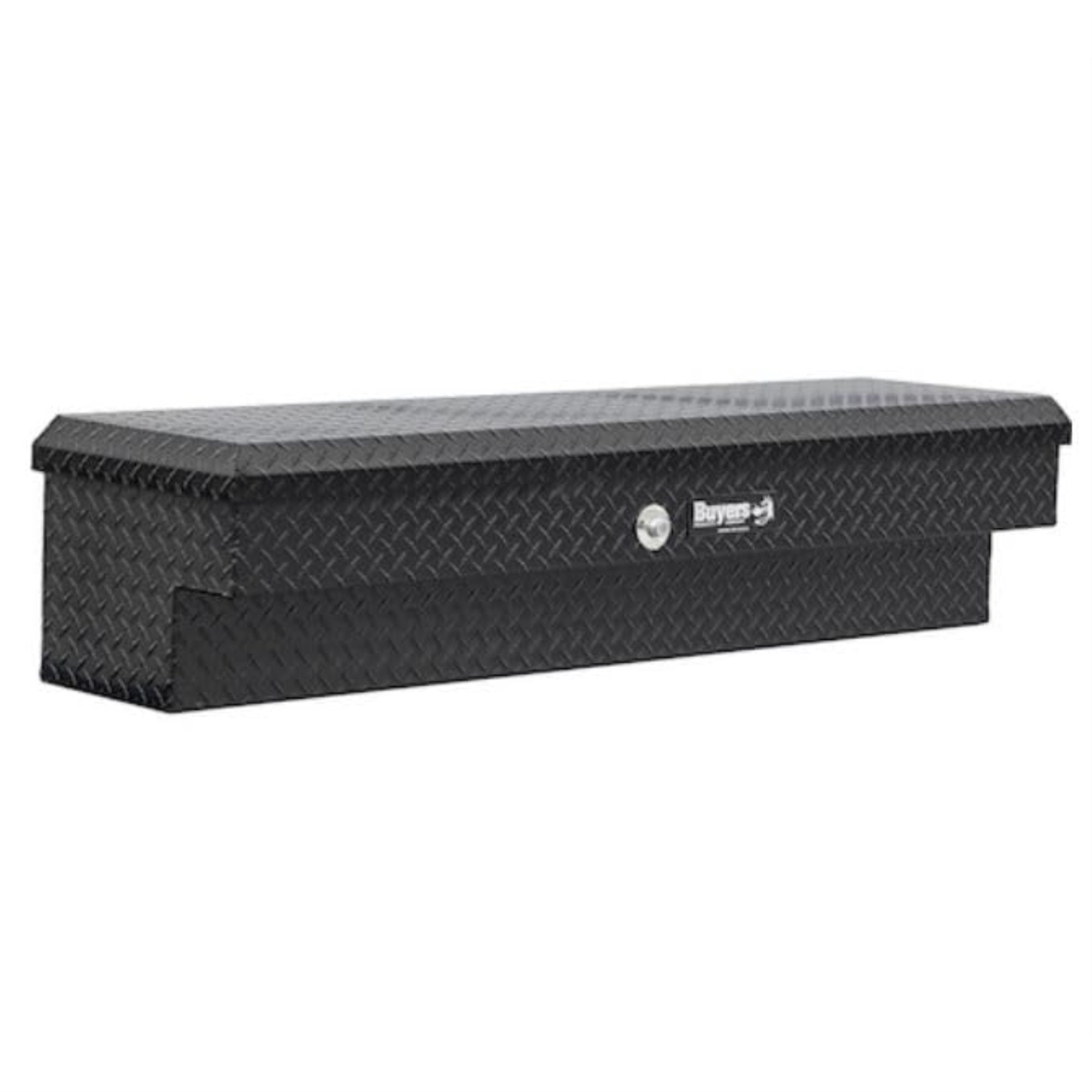 Buyers Products 1723030, 13X16X70 Gloss Black Diamond Tread Aluminum Lo-Sider Truck Box