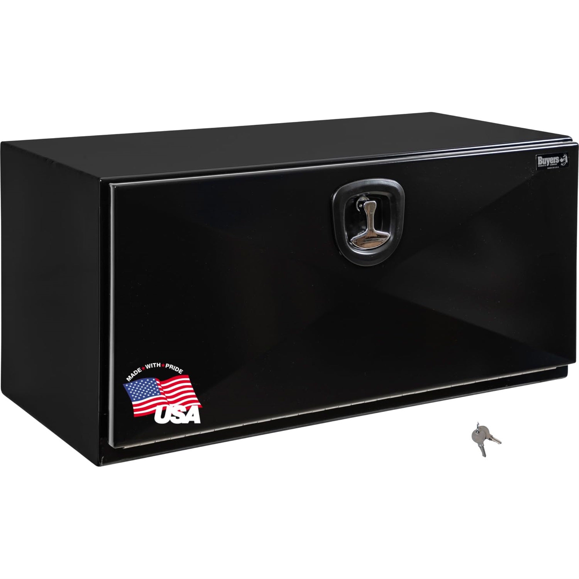 Buyers Products 1752800 Black Pro Series Steel Underbody Truck Box, 18X18X24 Inch, Vehicle Tool Box For Storage And Organization