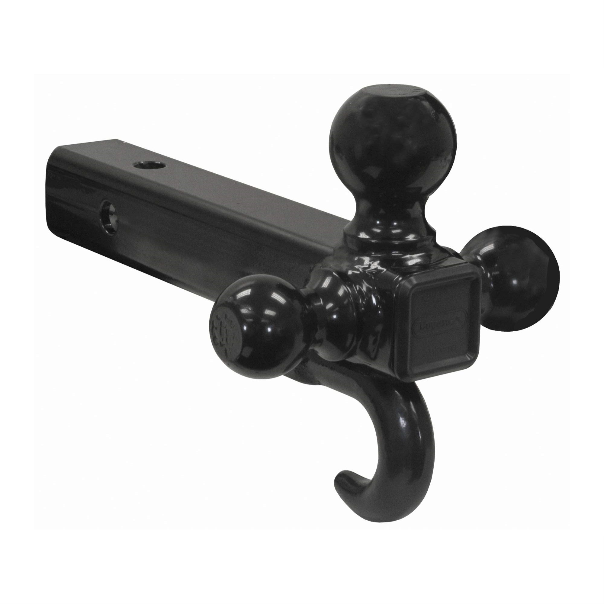 Buyers Products Tri-Ball Hitch Tubular Shank With Black Balls And Recovery Hook (1802208)