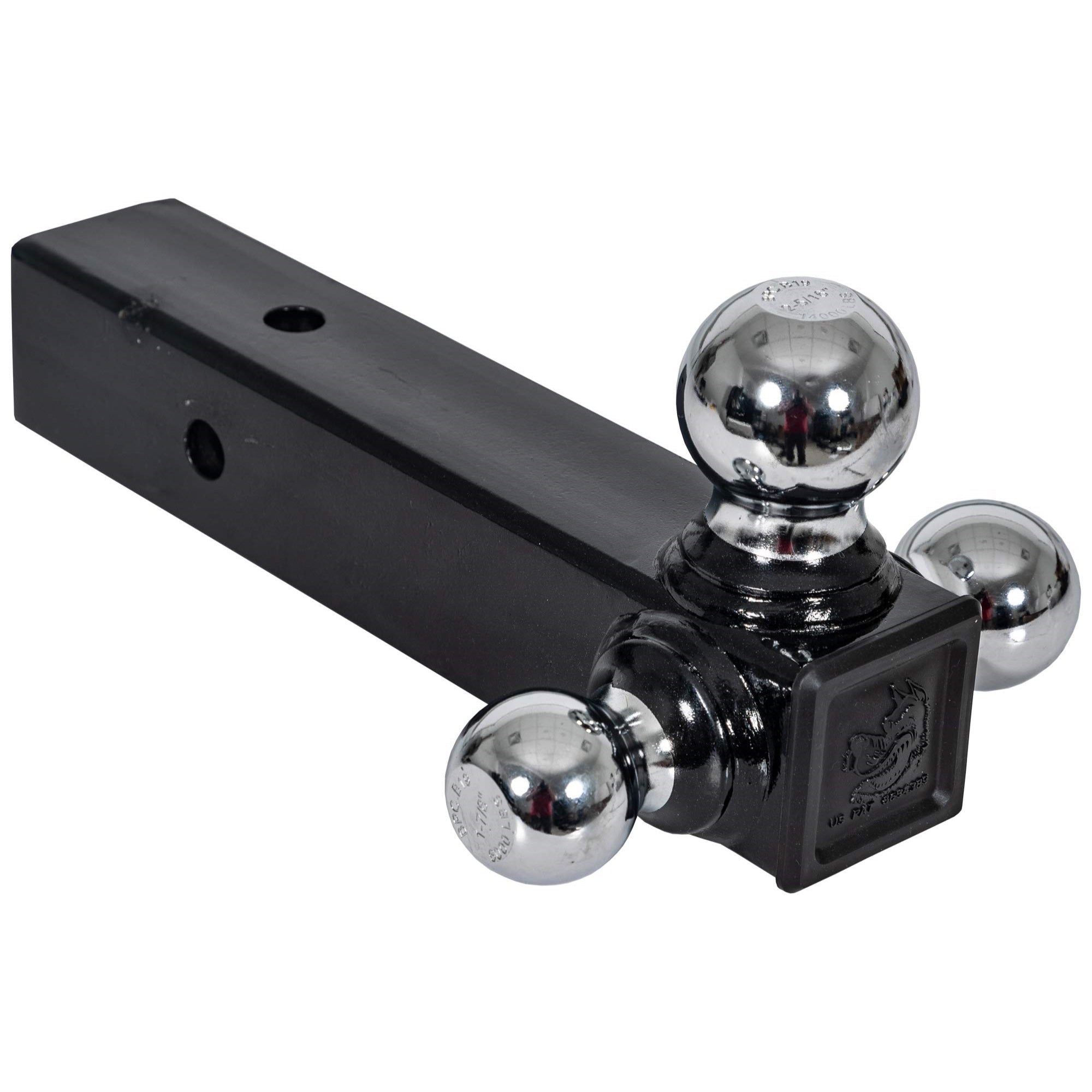 Buyers Products Tri-Ball Hitch With Chrome Towing Balls - 2-1/2 Inch Receiver - 1802252
