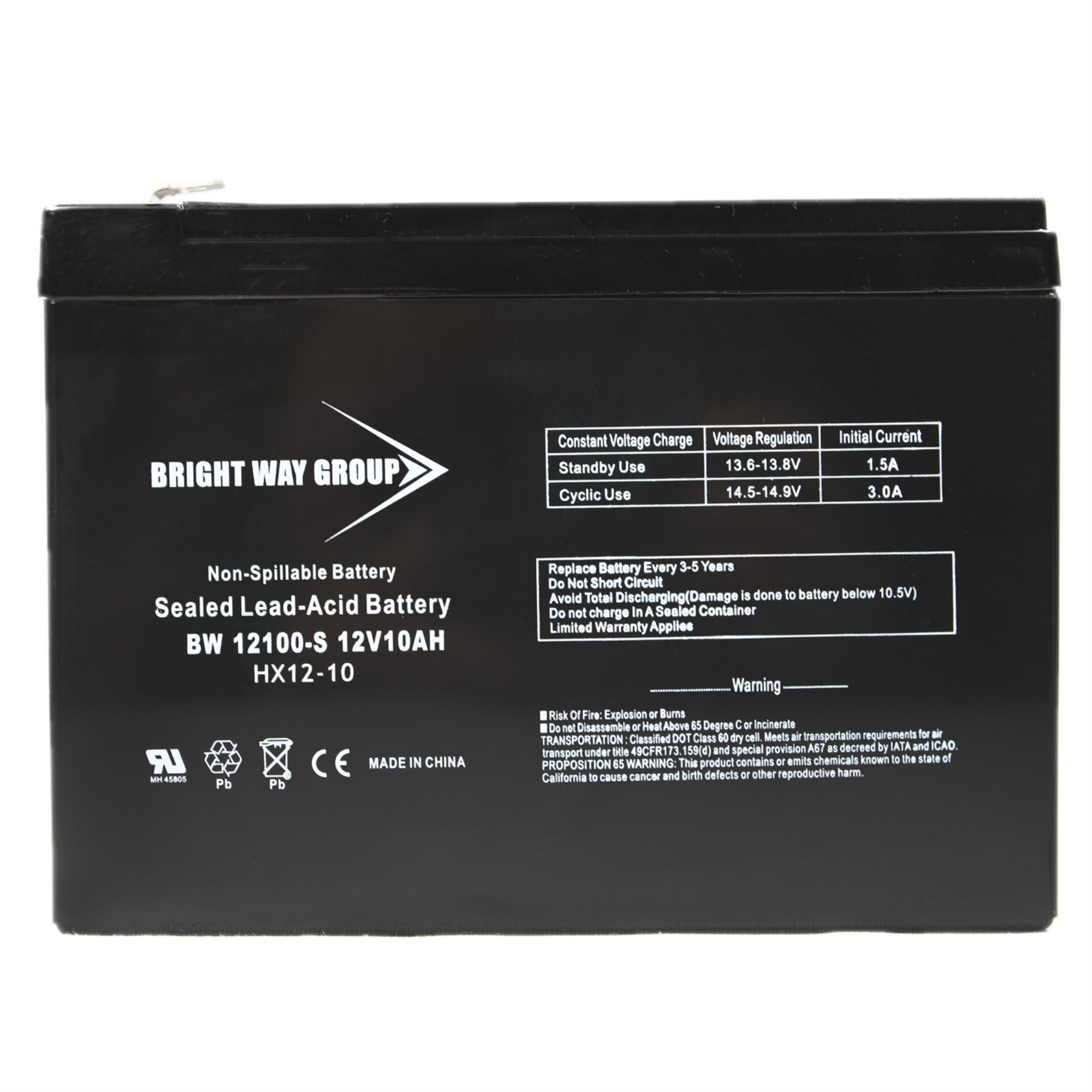 12V 10A Sld Ld Acd Bat
