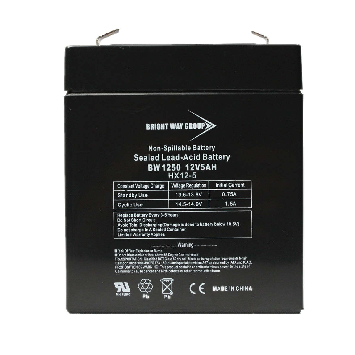 12V 5A Sld Ld Acd Bat