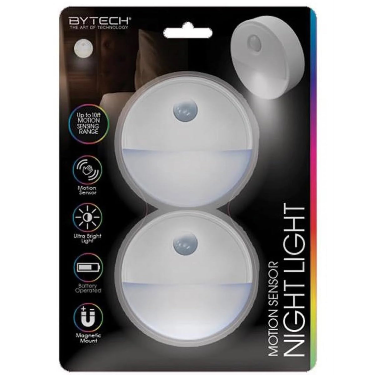 Bytech Motion Sensor Night Light (2Pack)