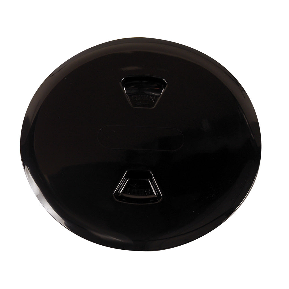Beckson 5' Twist Out Deck Plate Black 5.5' Cutout