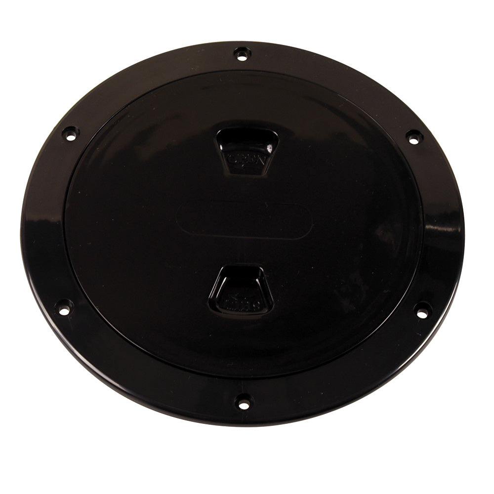 Beckson 6' Smooth Center Screw Out Deck Plate Black 6.5' Cut