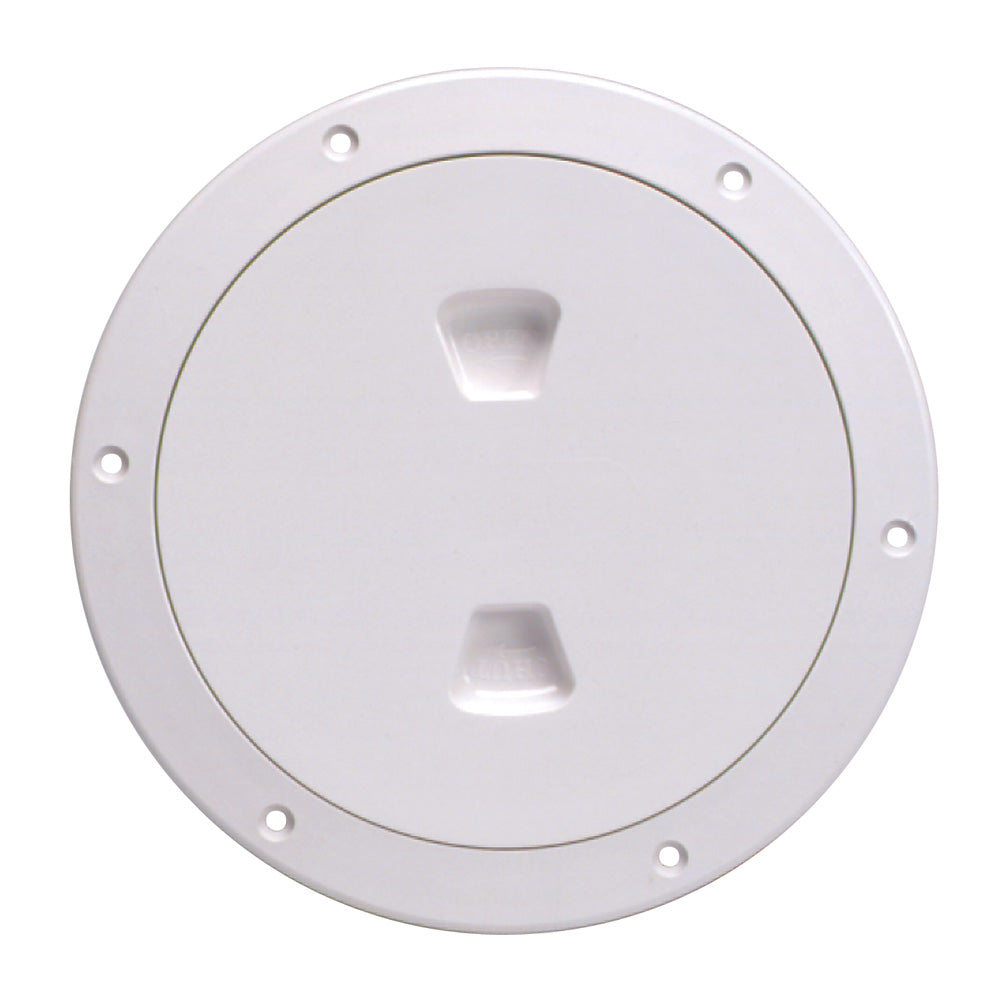 Beckson 6' Smooth Center Screw Out Deck Plate White 6.5' Cut