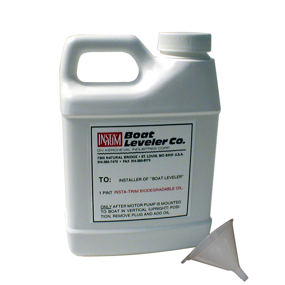 Boat Leveler Oil & Funnel Kit Insta Trim # 12612