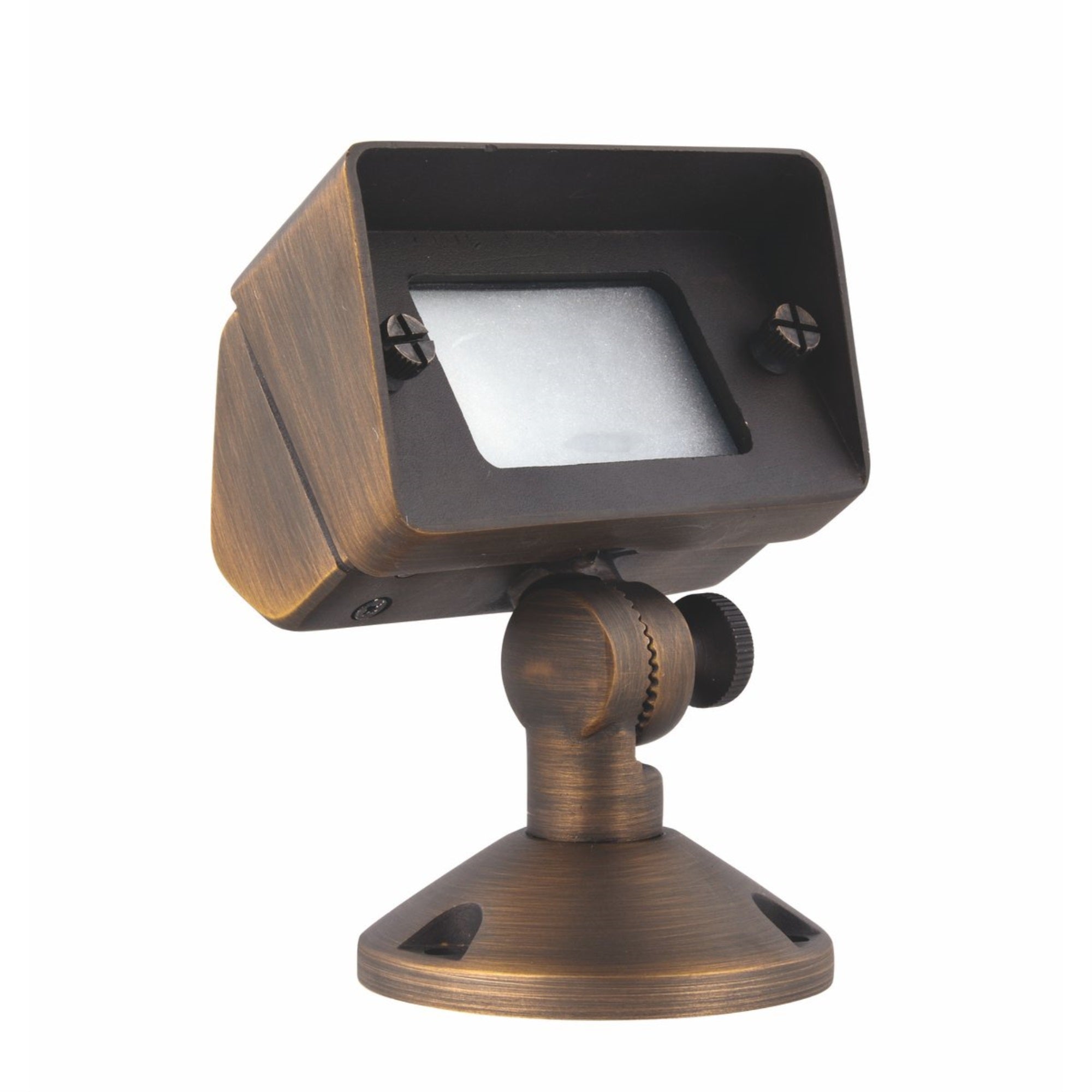 Flood Light W2In D4In H6In Antique Brass Includes Stake G4 Halogen 35W(Light Source Not Included)