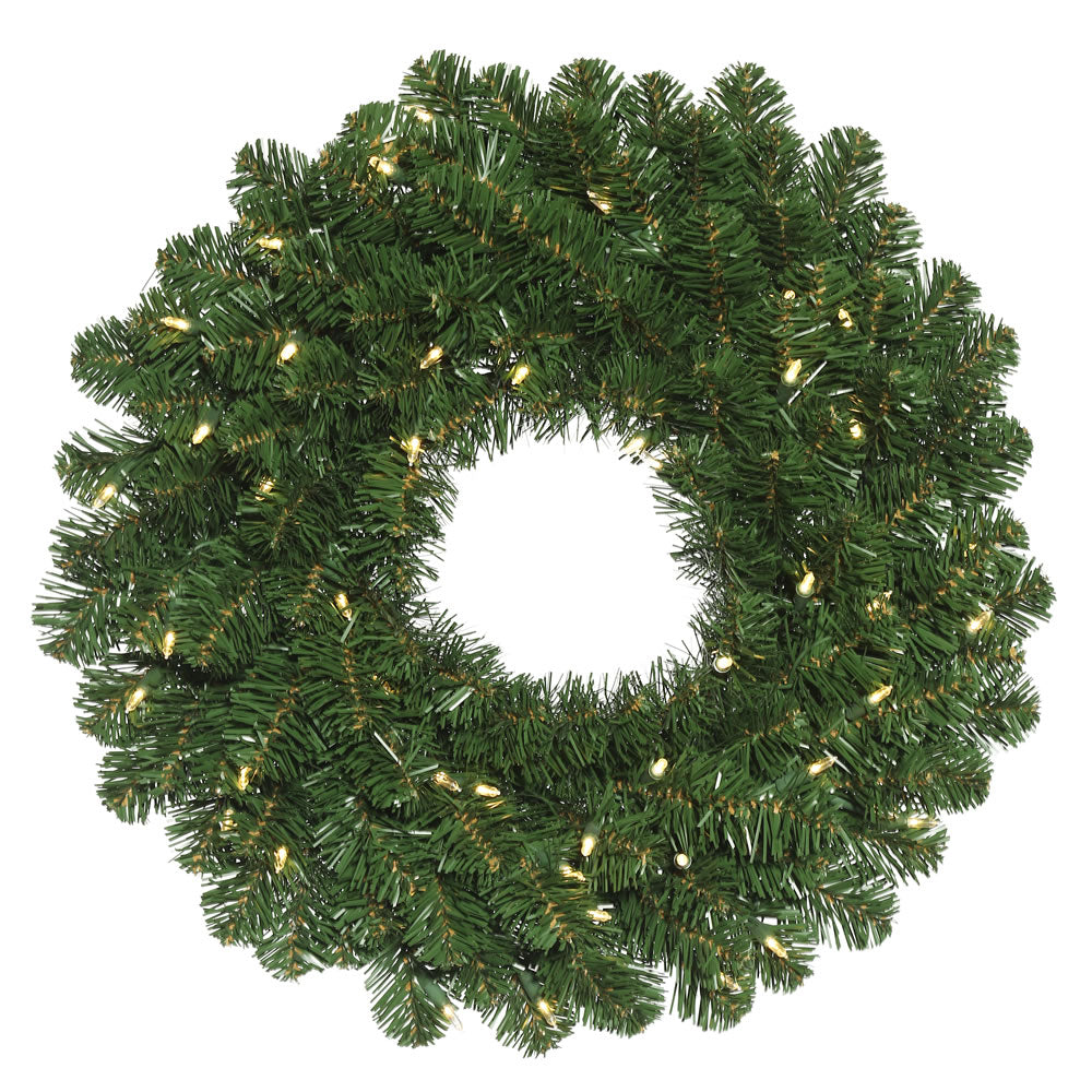 Vickerman 60″ Oregon Fir Wreath WA 400LED WmWht - C164661LED