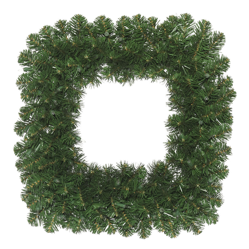 Vickerman 24″ Oregon Fir Square Wreath 135 Tips - C164824
