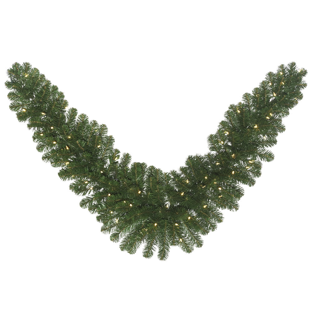 Vickerman 48″ Oregon Fir Swag WA 50LED WmWht - C164911LED
