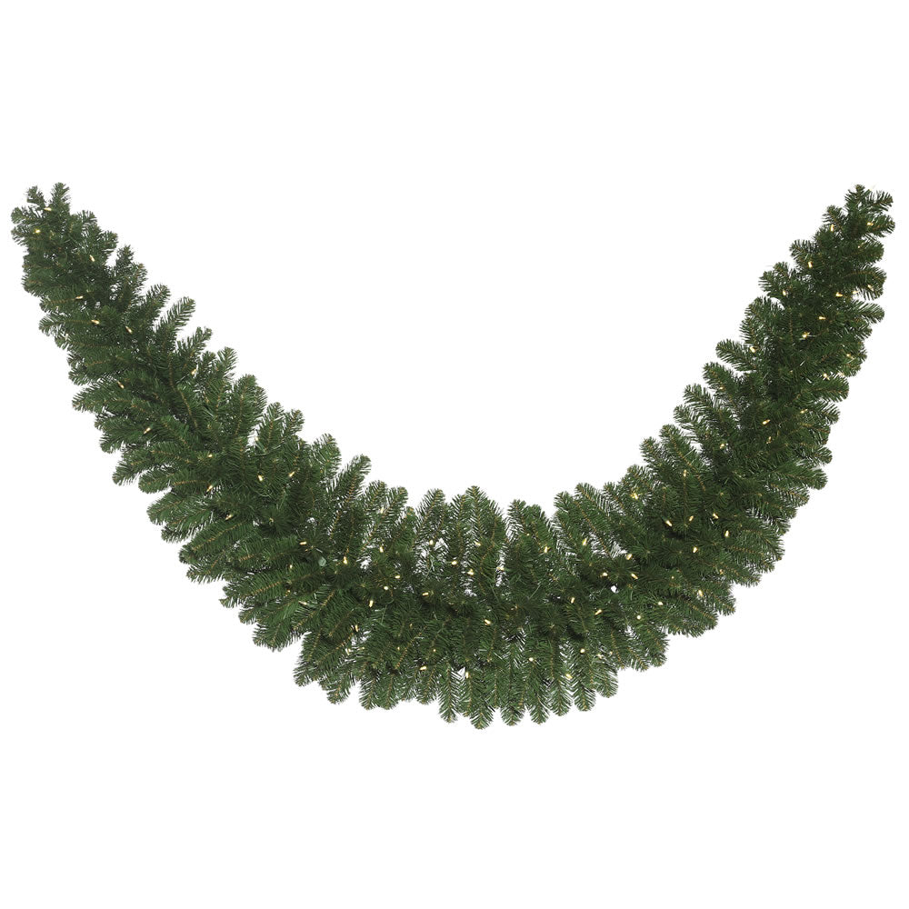 Vickerman 9' x 24″Oregon Swag Garl WA 150LED WmWht - C164921LED