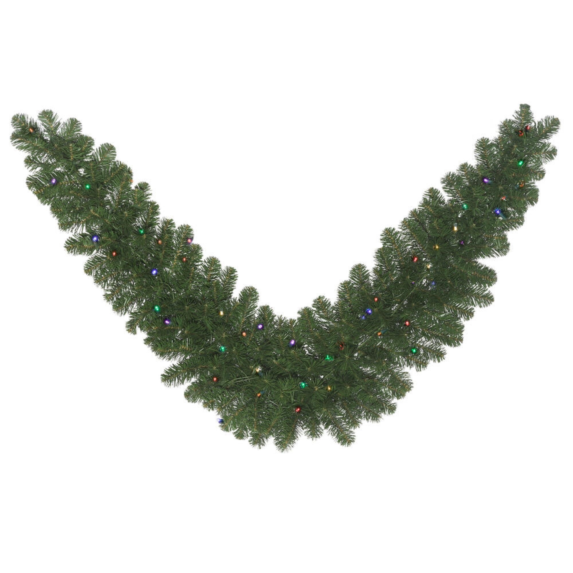 Vickerman 9' x 24″Oregon Swag Garl WA 150LED Multi - C164922LED