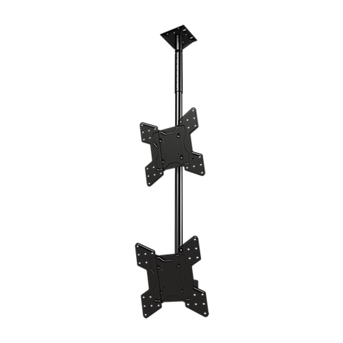 Dual Screen Ceiling Mounted Monitor System With Vesa Mounting Interface For 32' To 55'+ Displays