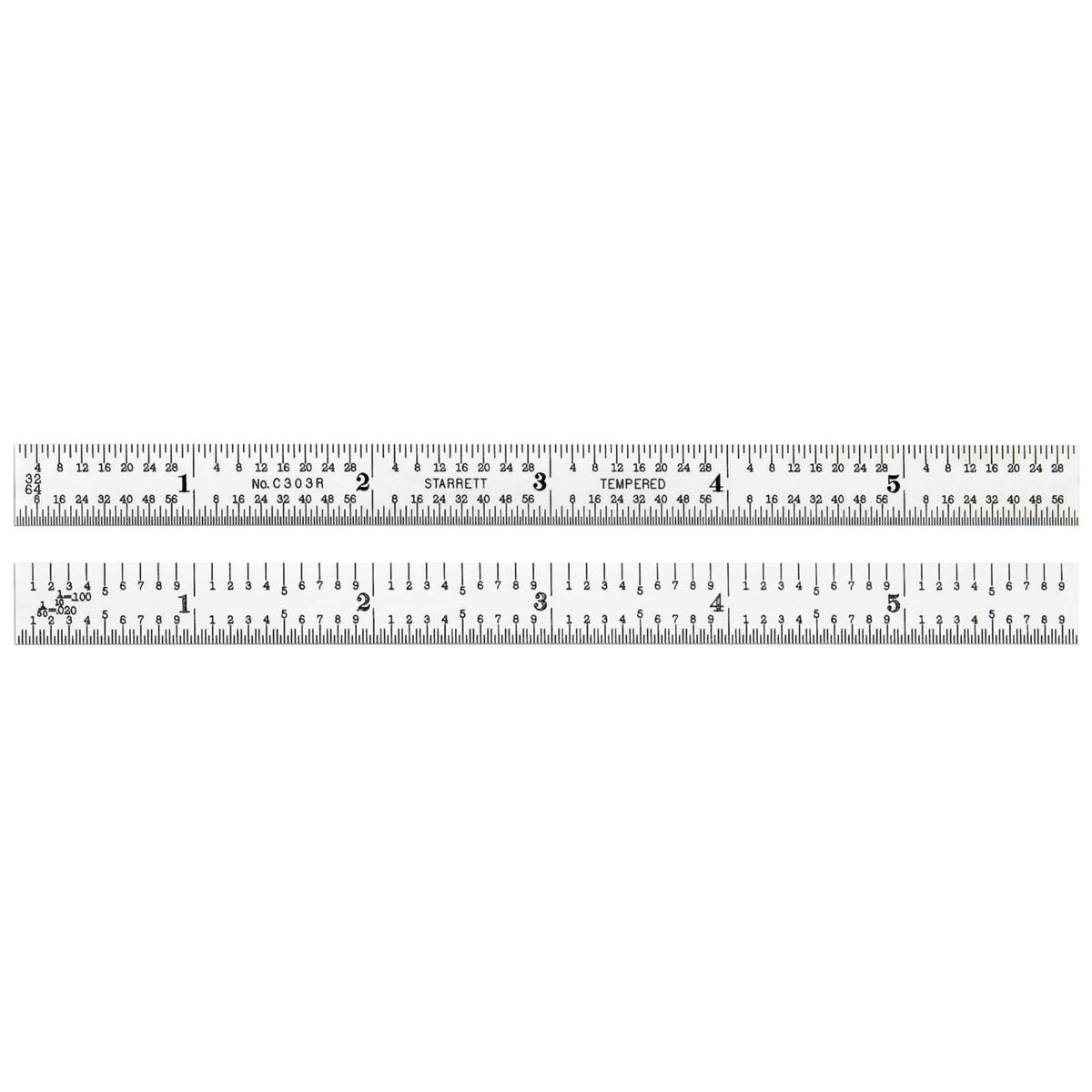 C303R-6 Steel Rule With Inch Graduation