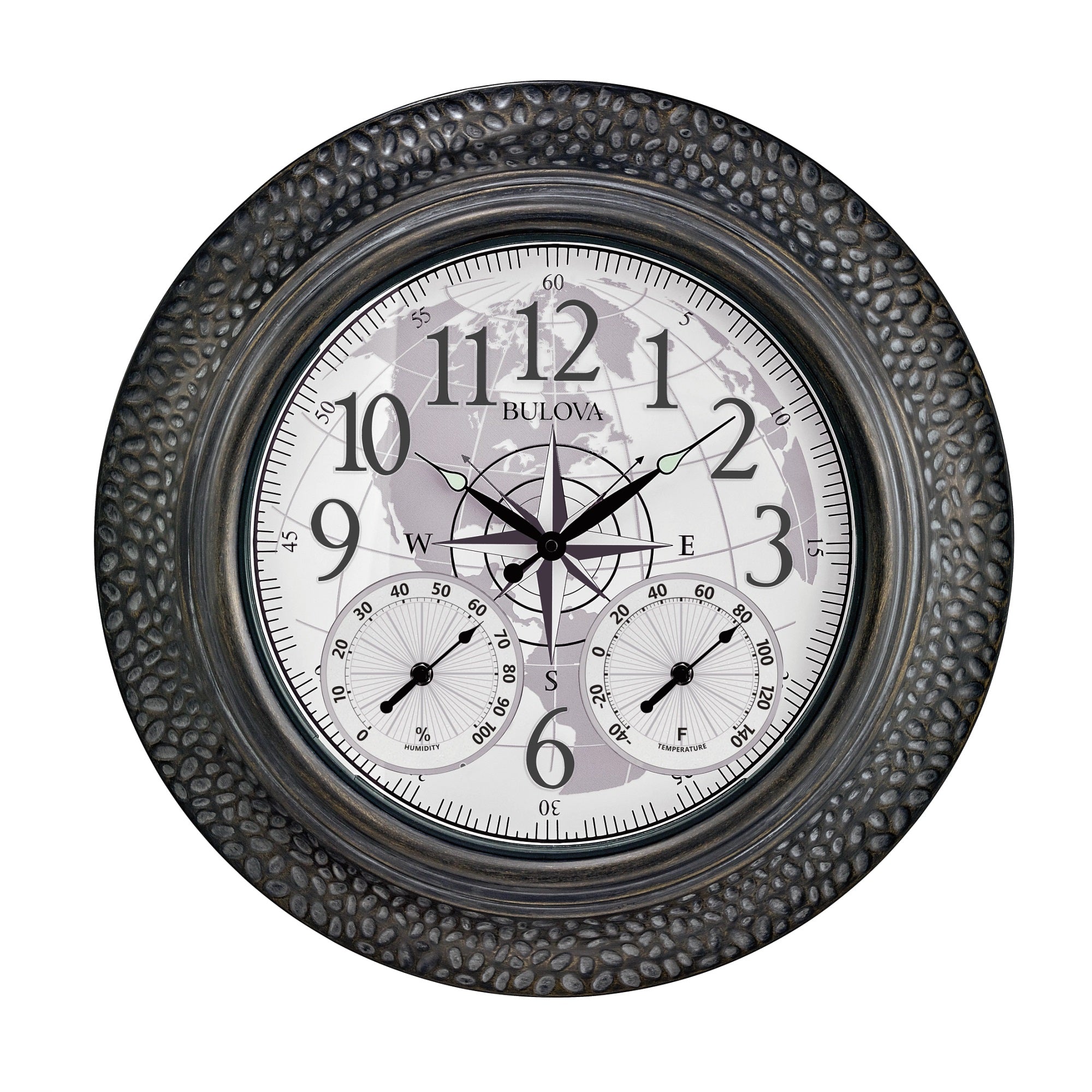 Bulova Clocks C3391, Lighted outdoor dial, Explorer, Patio accent,