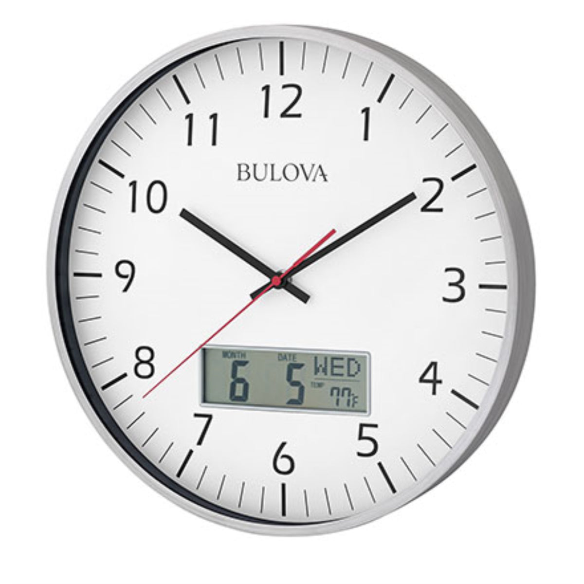 Bulova C4810 Manager Oversized Wall Clock