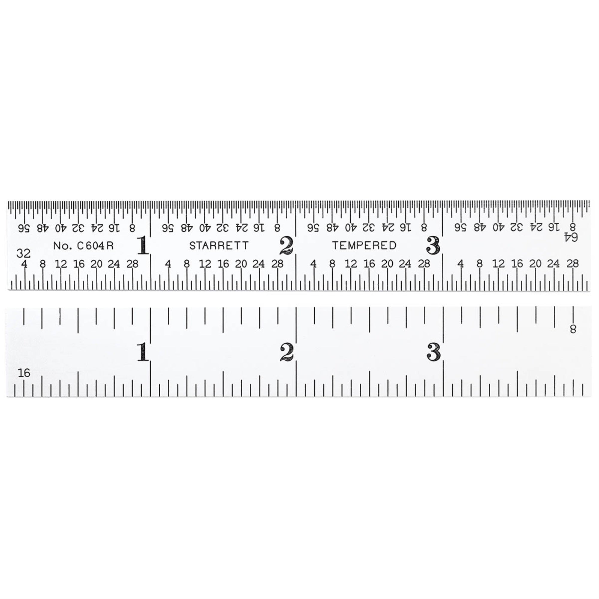 C604R-4 Steel Rule With Inch Graduation