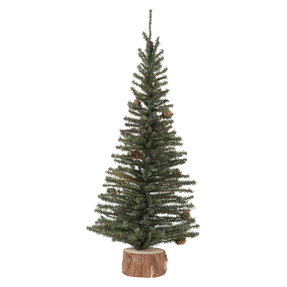 Vickerman 24″ Carmel Pine Tree 282 Tips Wood Base - C803924