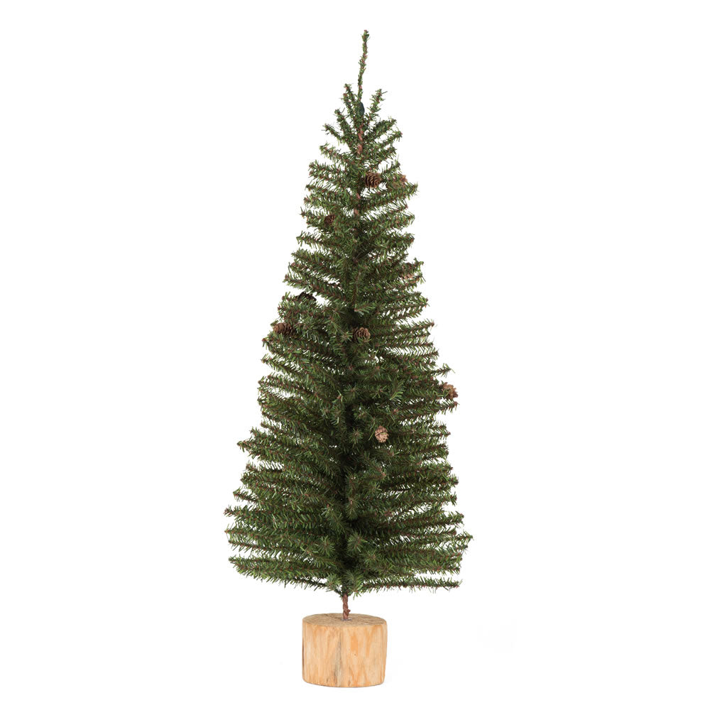 Vickerman 32″ Carmel Pine Tree 320 Tips Wood Base - C803932