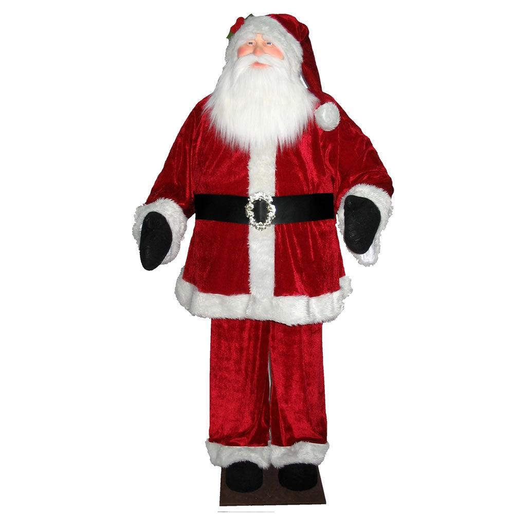 Vickerman 6' Red Velvet Standing or Sitting Santa - C896010