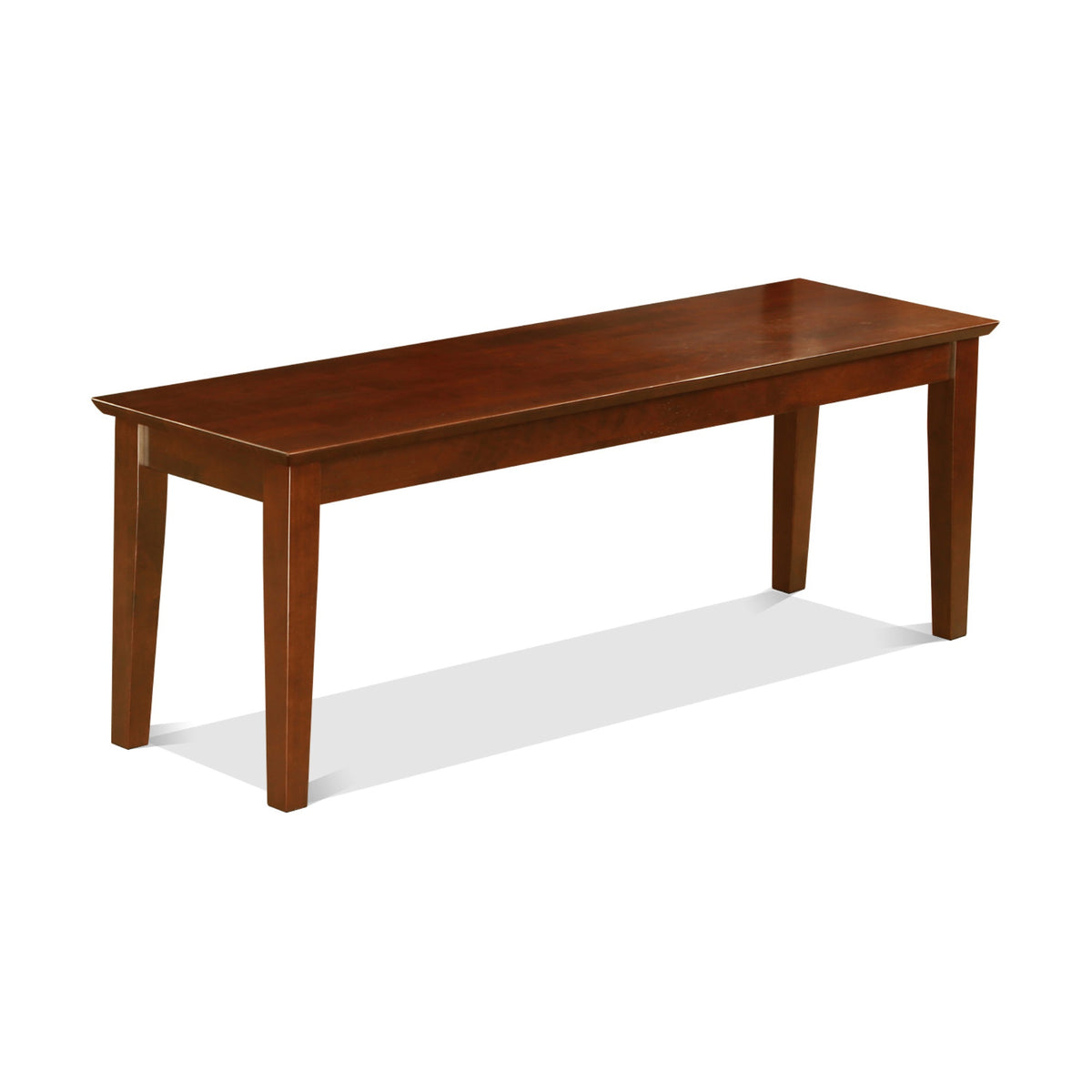 Cab-Mah-W Capri Bench With Wood Seat In Mahogany