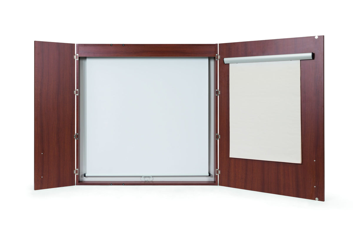 3-In-1 Magnetic Porcelain Dry-Erase Conference Cabinet
