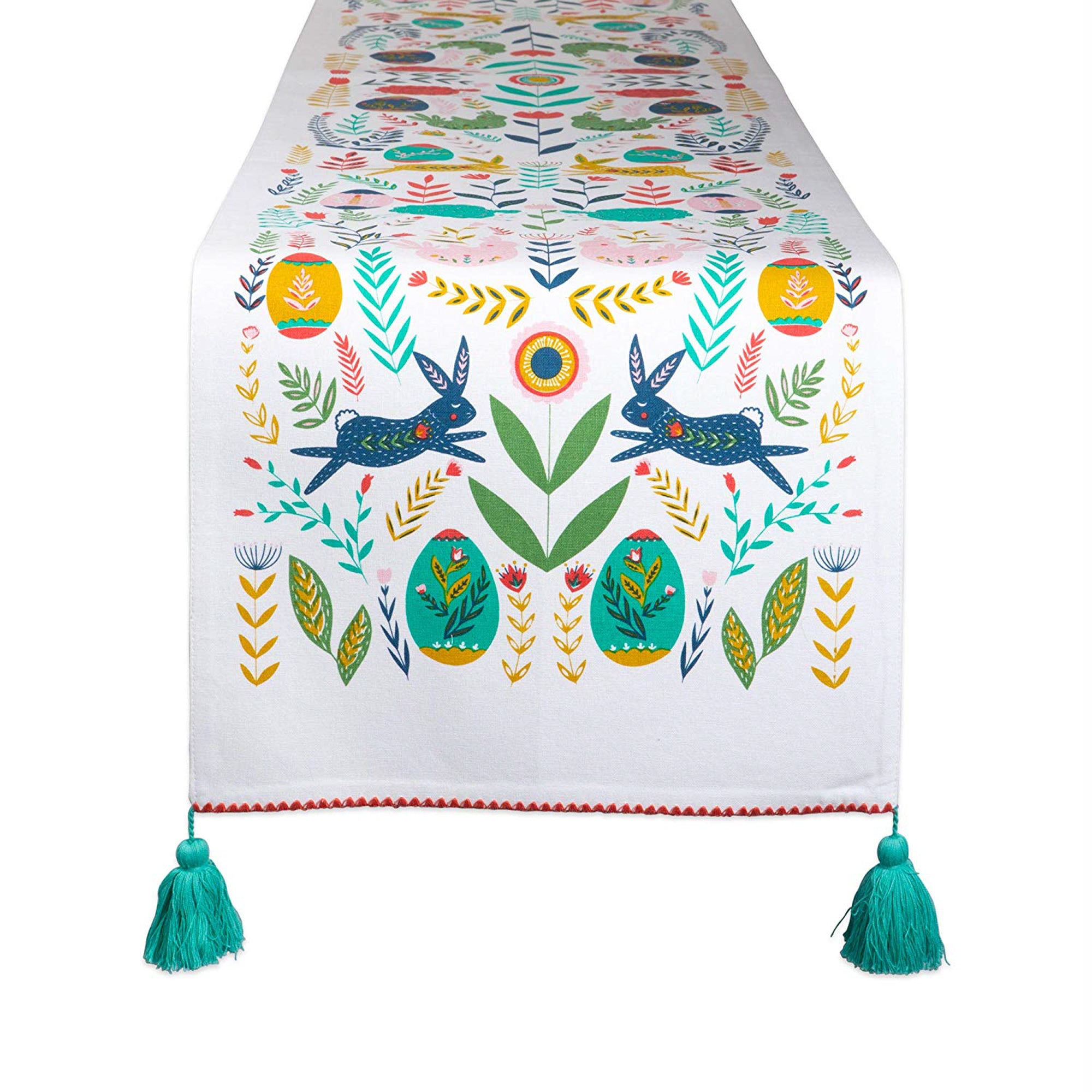 Dii Easter Folk Garden Embellished Table Runner