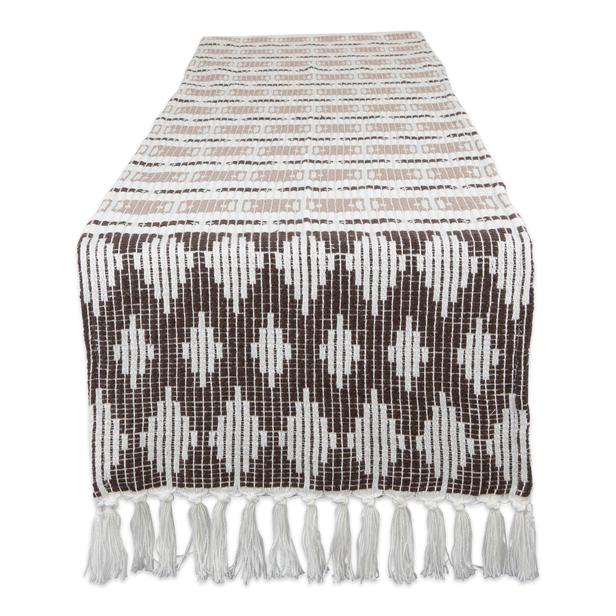 Dii Colby Southwest Dark Brown/Stone Table Runner