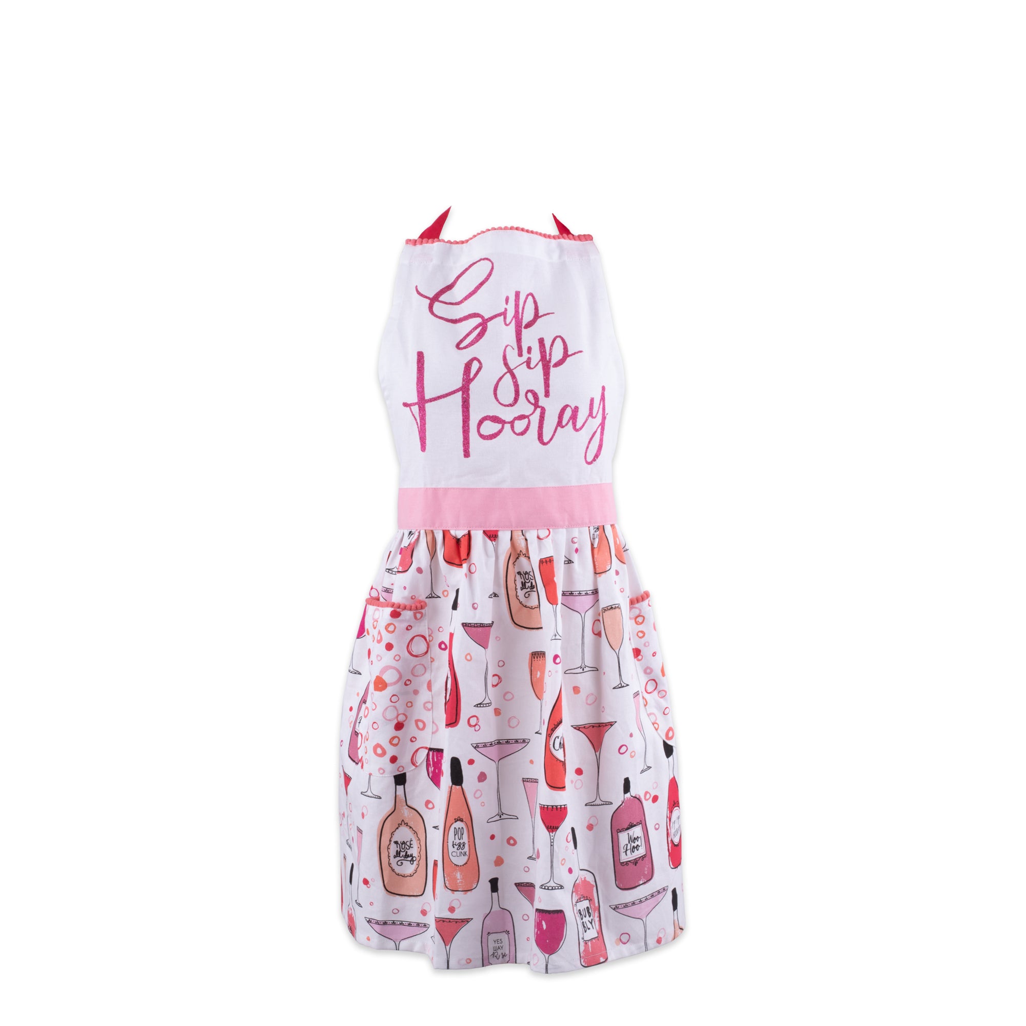 Dii Pop Fizz Home Collection, One Size Fits Most, Sip Sip Hooray, 1 Piece