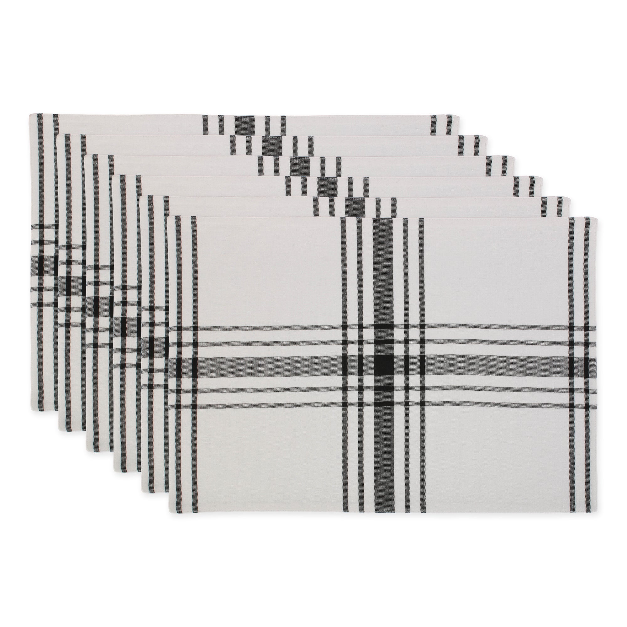Dii Home Sweet Farmhouse Kitchen Textiles, 13X19, Black, 6 Pieces