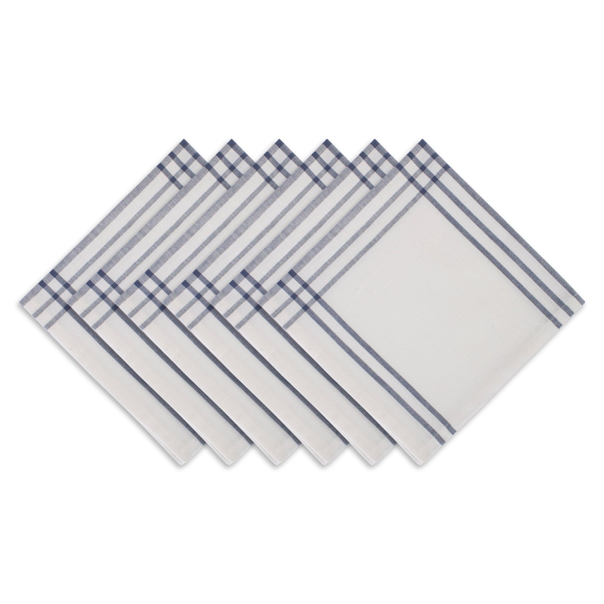 Dii Home Sweet Farmhouse Kitchen Textiles, 20X20, French Blue, 6 Pieces